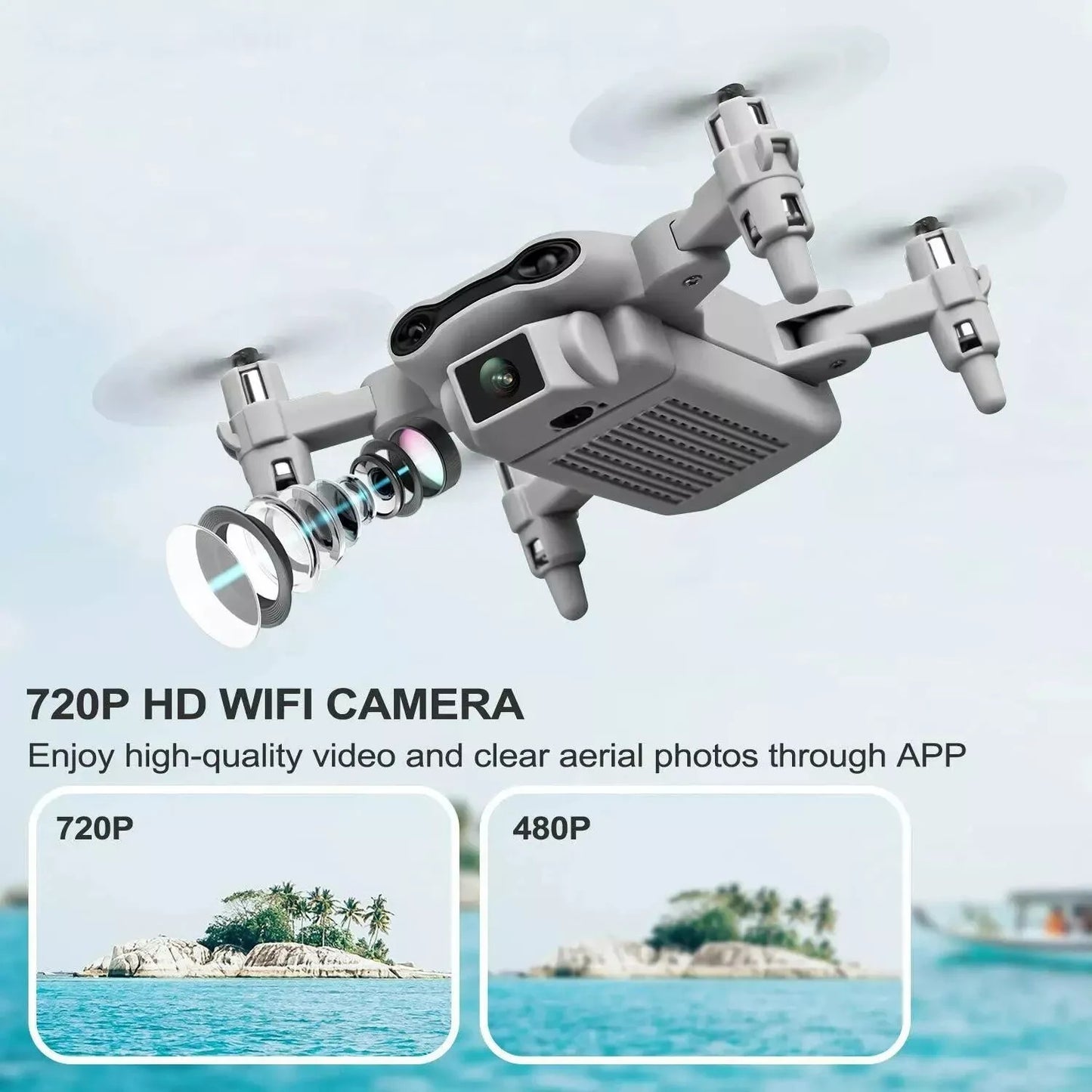 Mini dron 4DRC V9 cámara FPV HD de 720P