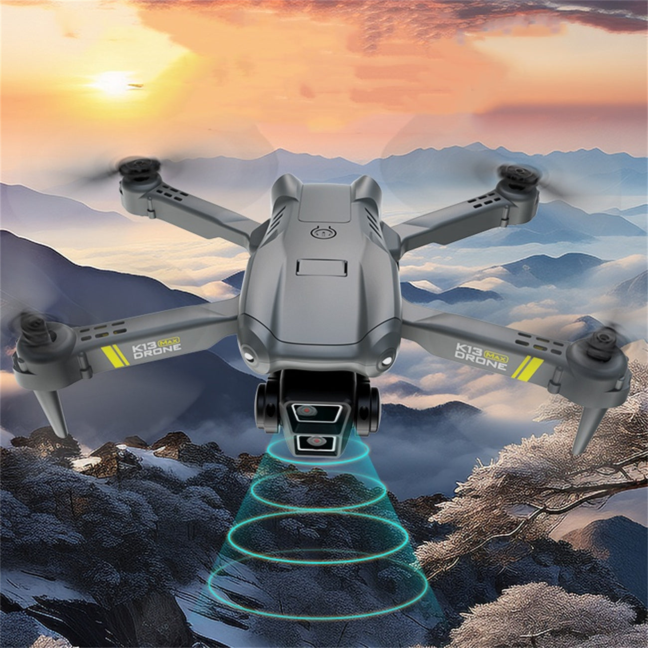El dron inteligente con cámara K13 y 2 baterías