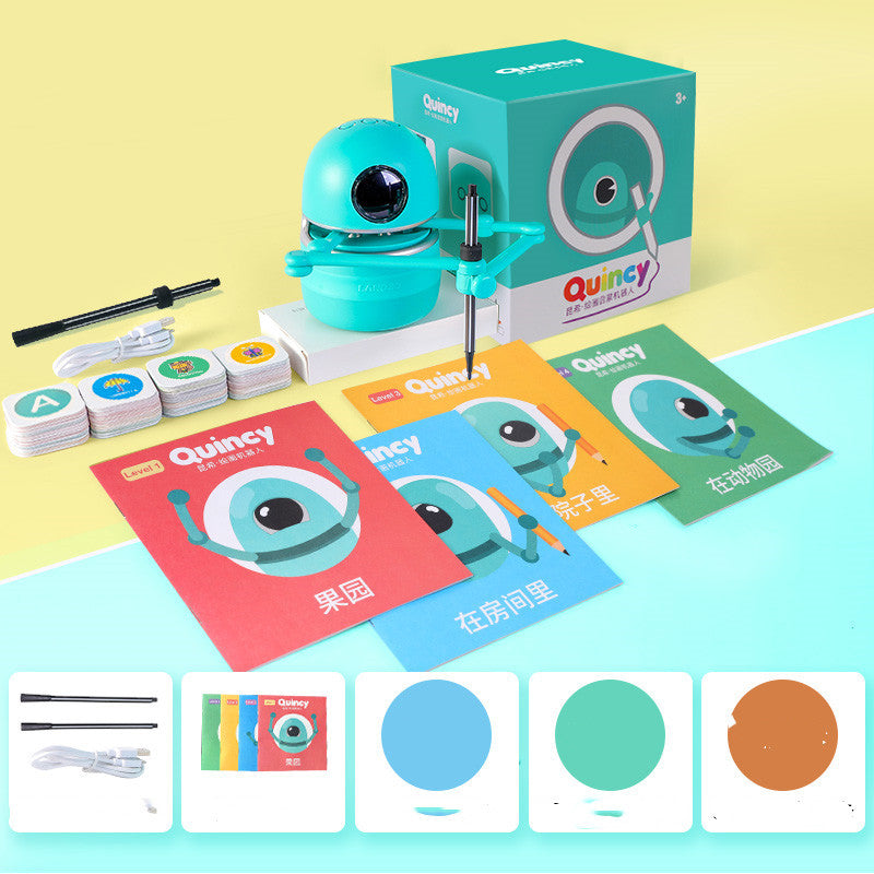 Robot de pintura para niños de jardín de infantes.