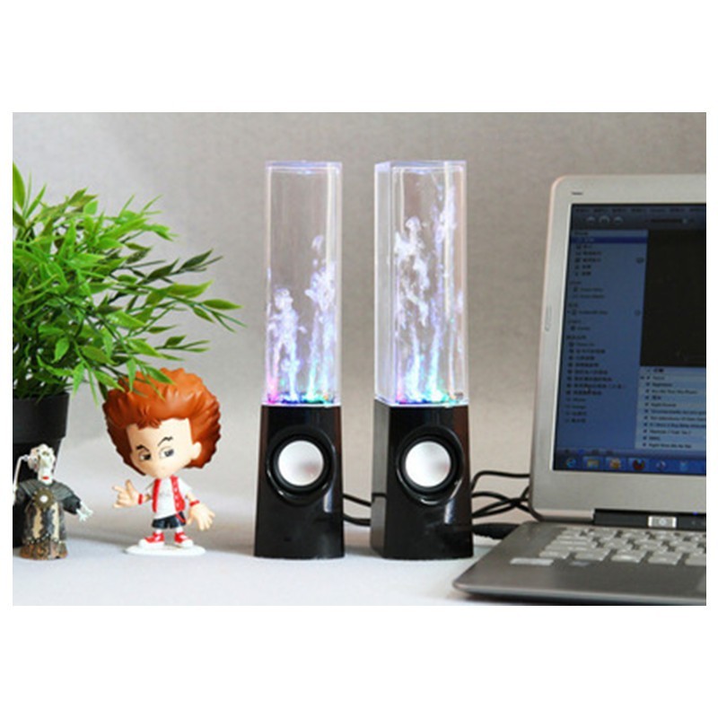 Altavoces con Efecto de Agua y Luces LED – Audio 3D, Subwoofer, USB.