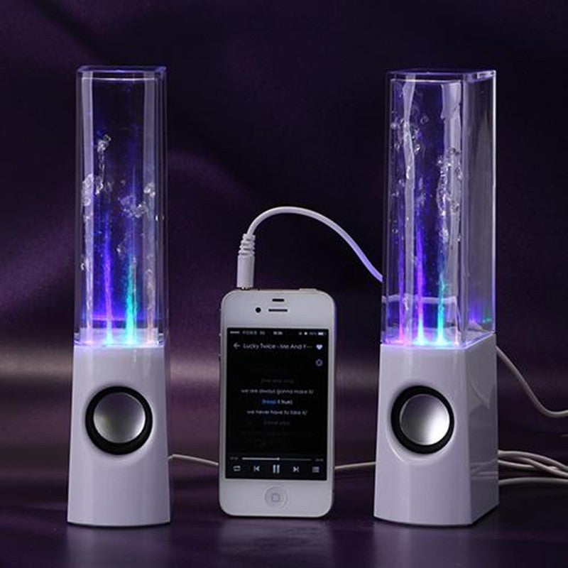 Altavoces con Efecto de Agua y Luces LED – Audio 3D, Subwoofer, USB.