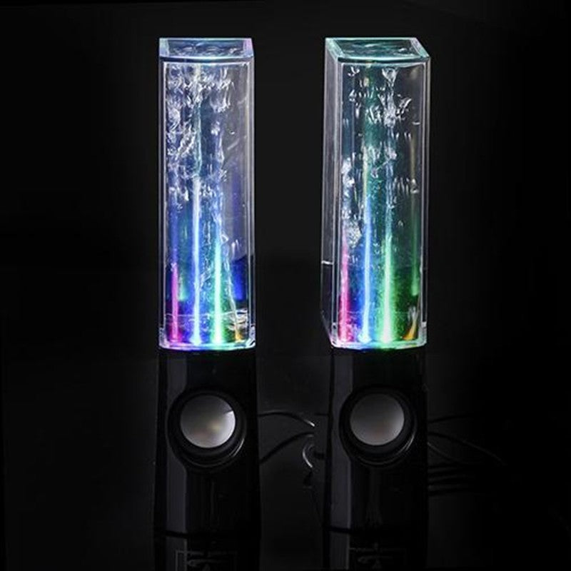Altavoces con Efecto de Agua y Luces LED – Audio 3D, Subwoofer, USB.