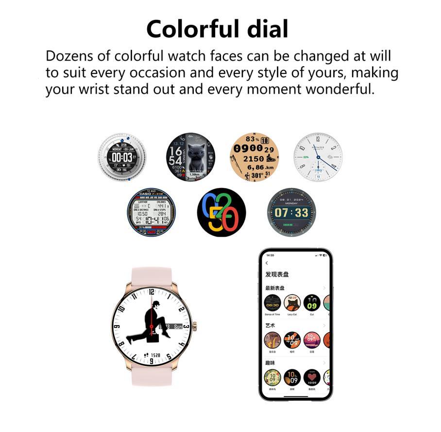 Reloj inteligente ultrafino para hombre y mujer