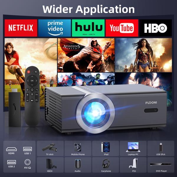 Proyector con funciones WiFi y Bluetooth.
