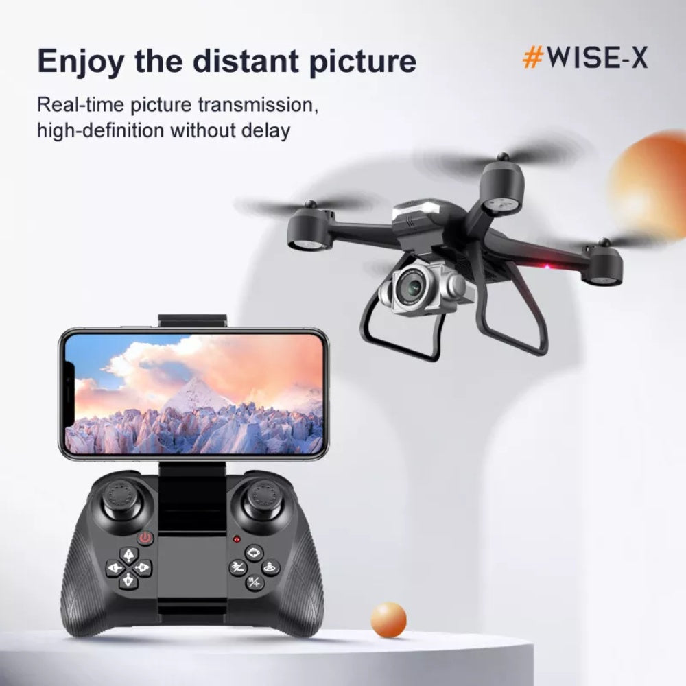 Dron profesional 6K HD con cámara dual.