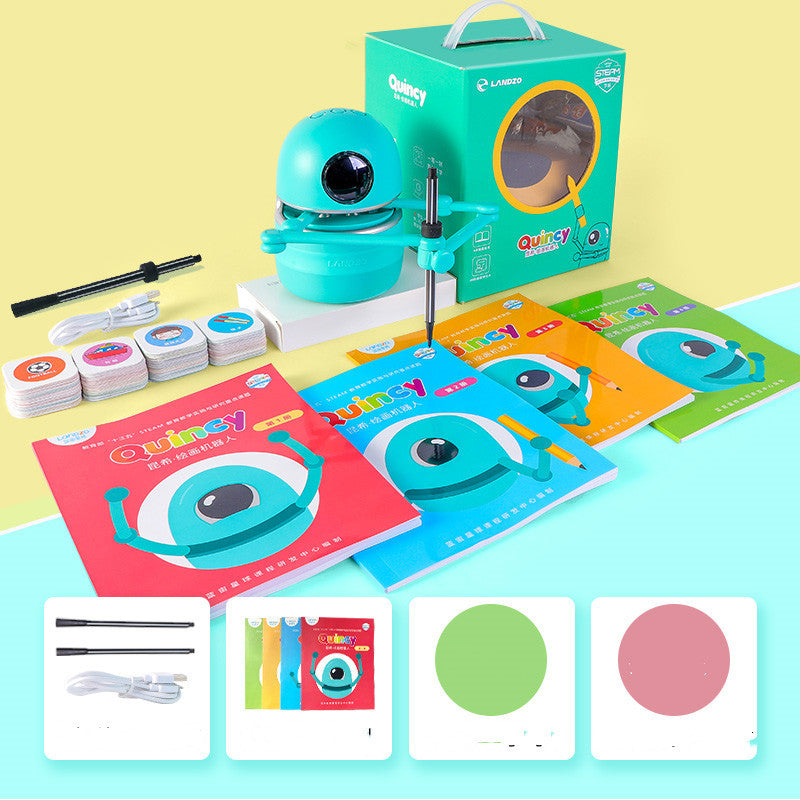 Robot de pintura para niños de jardín de infantes.
