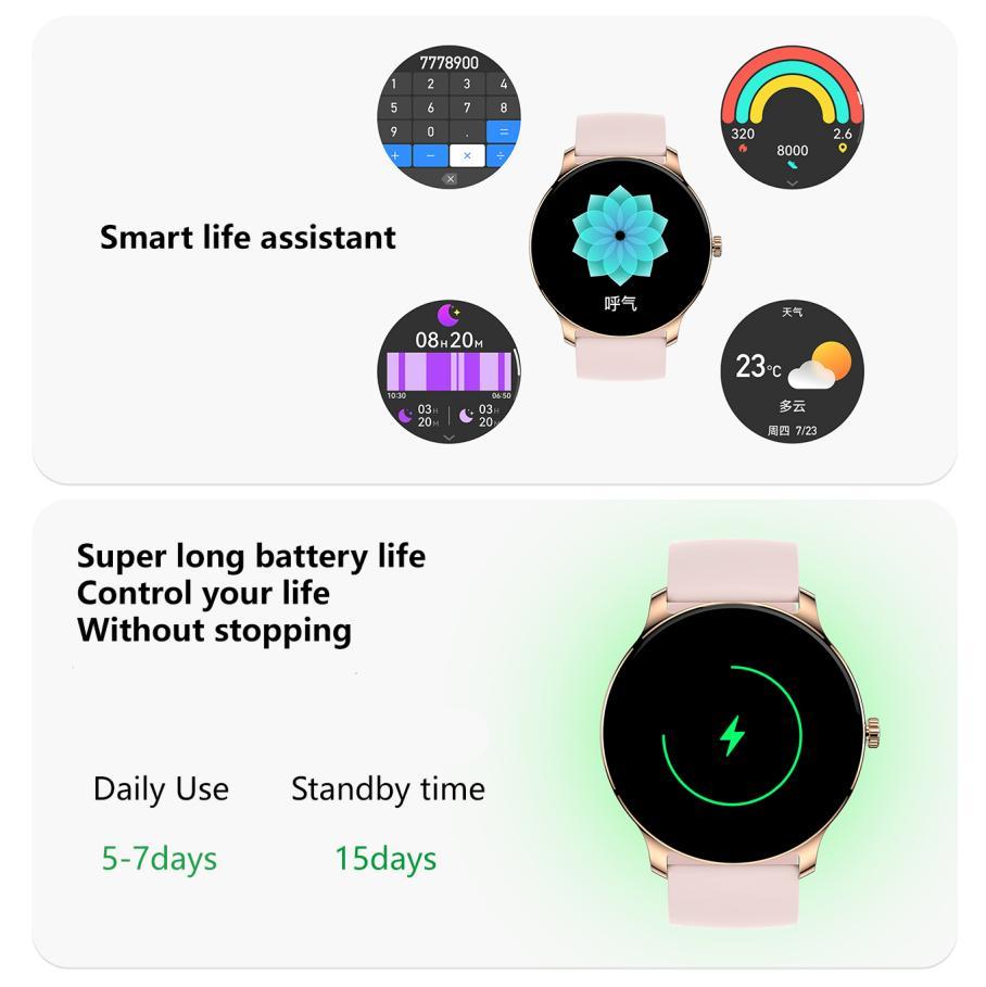Reloj inteligente ultrafino para hombre y mujer