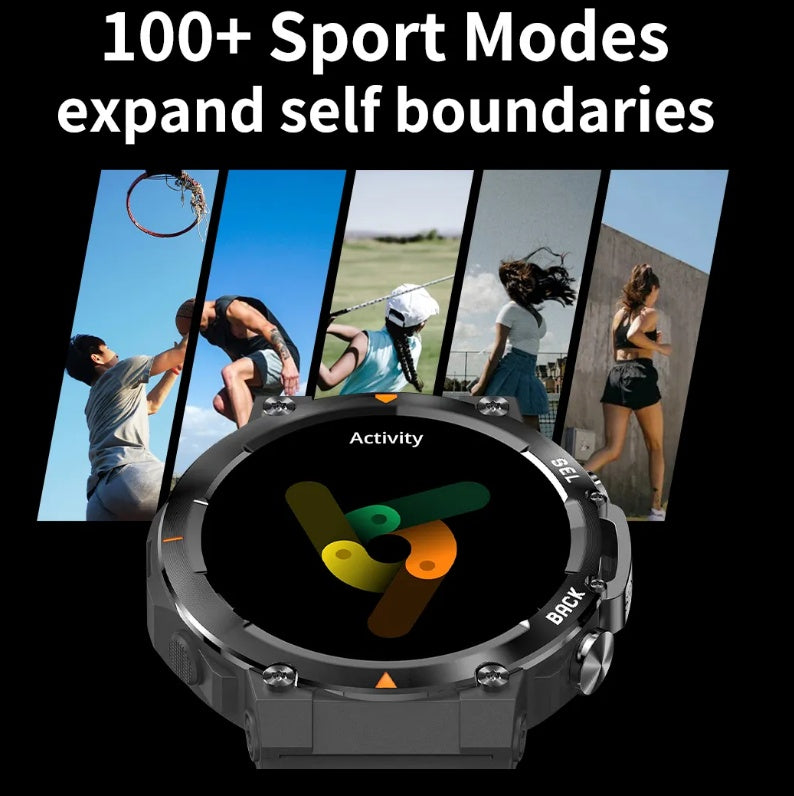Reloj inteligente MAX18 para hombre, pantalla grande AMOLED