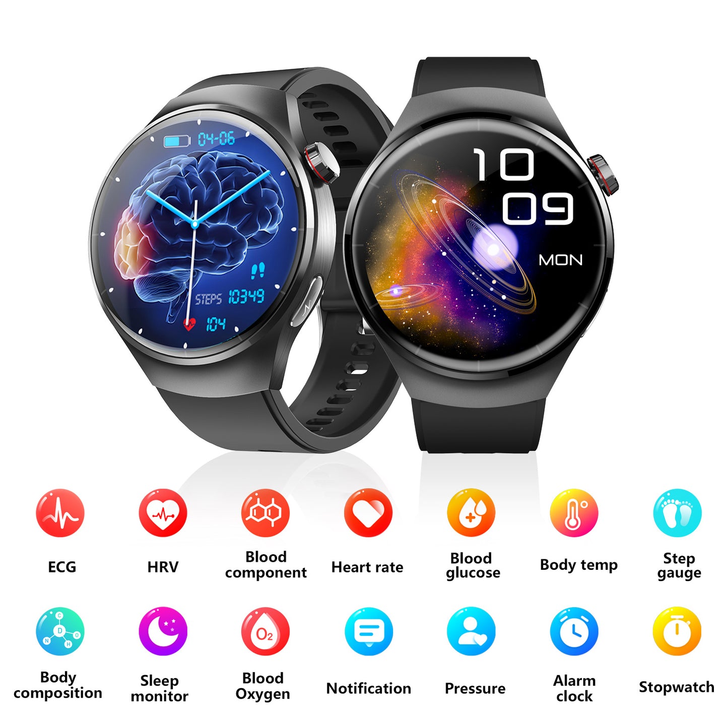 Reloj inteligente de moda para hombres y mujeres.