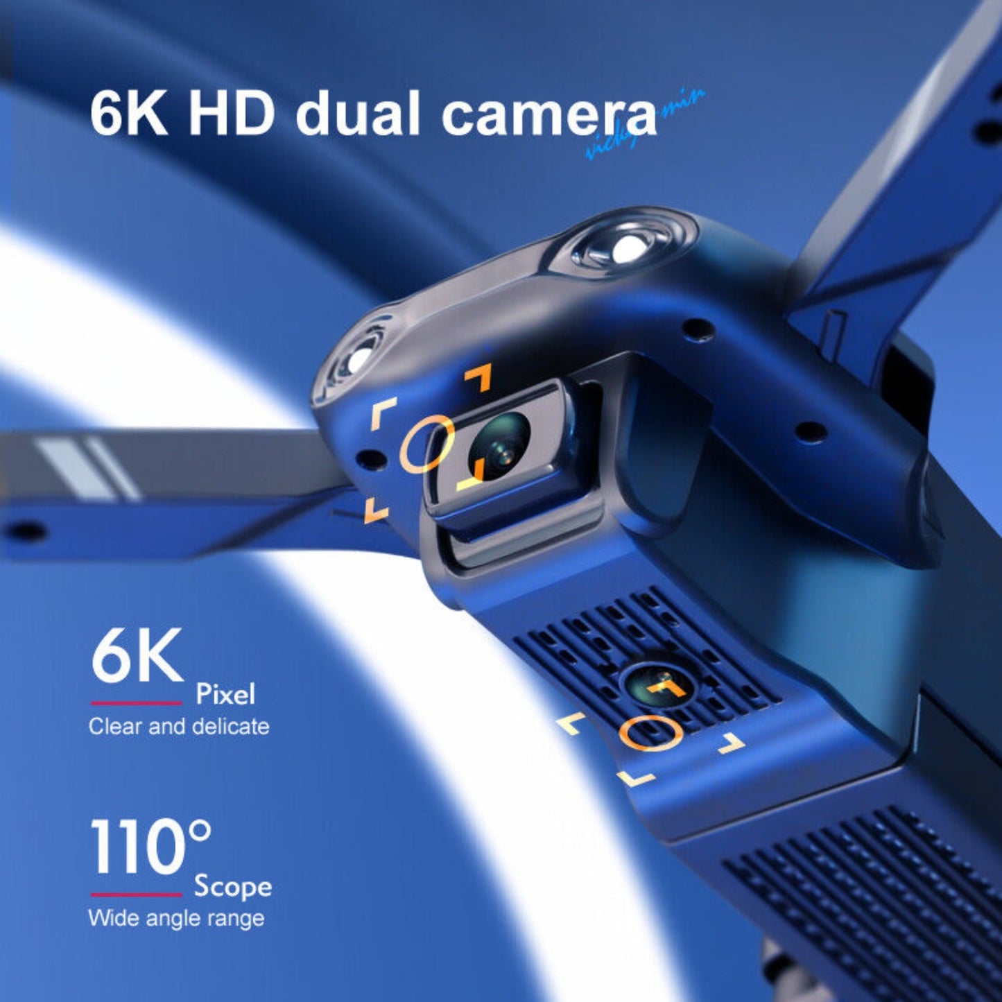 Dron RC 4DRC V13 6K HD con cámara dual