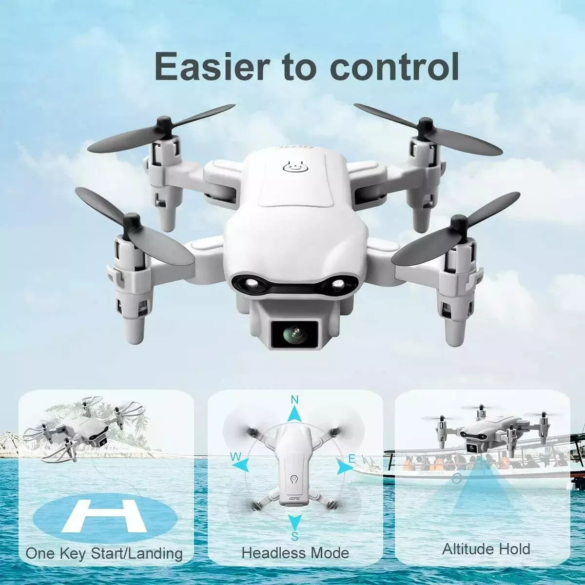 Mini dron 4DRC V9 cámara FPV HD de 720P