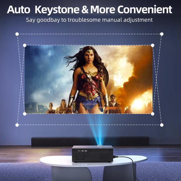 Proyector con funciones WiFi y Bluetooth.