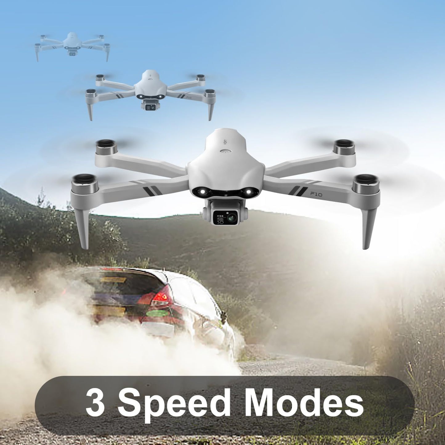 Dron plegable 4DRC F10 video 1080P HD FPV.