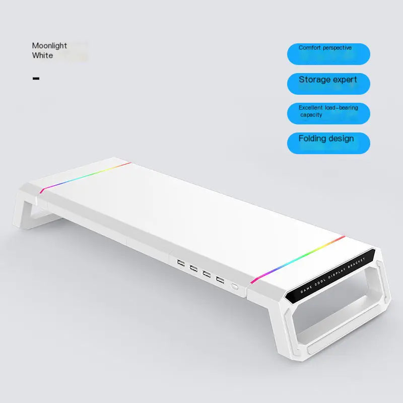 Soporte para Monitor de Ordenador Multifuncional con Hub USB