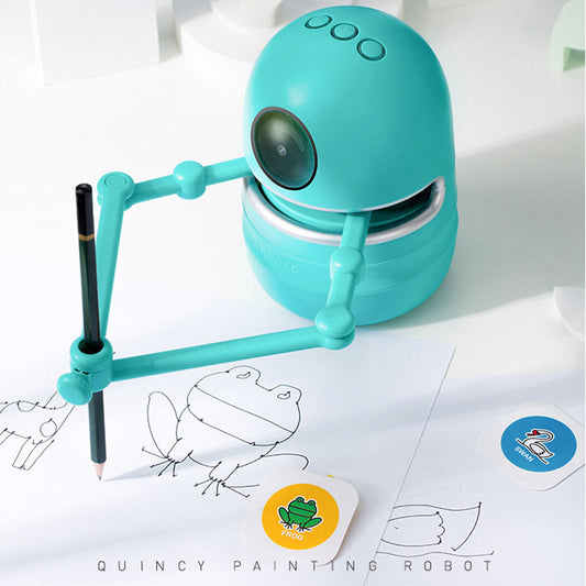 Robot de pintura para niños de jardín de infantes.