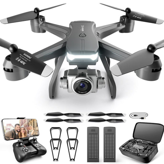 Dron profesional 6K HD con cámara dual.