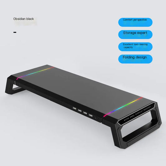 Soporte para Monitor de Ordenador Multifuncional con Hub USB
